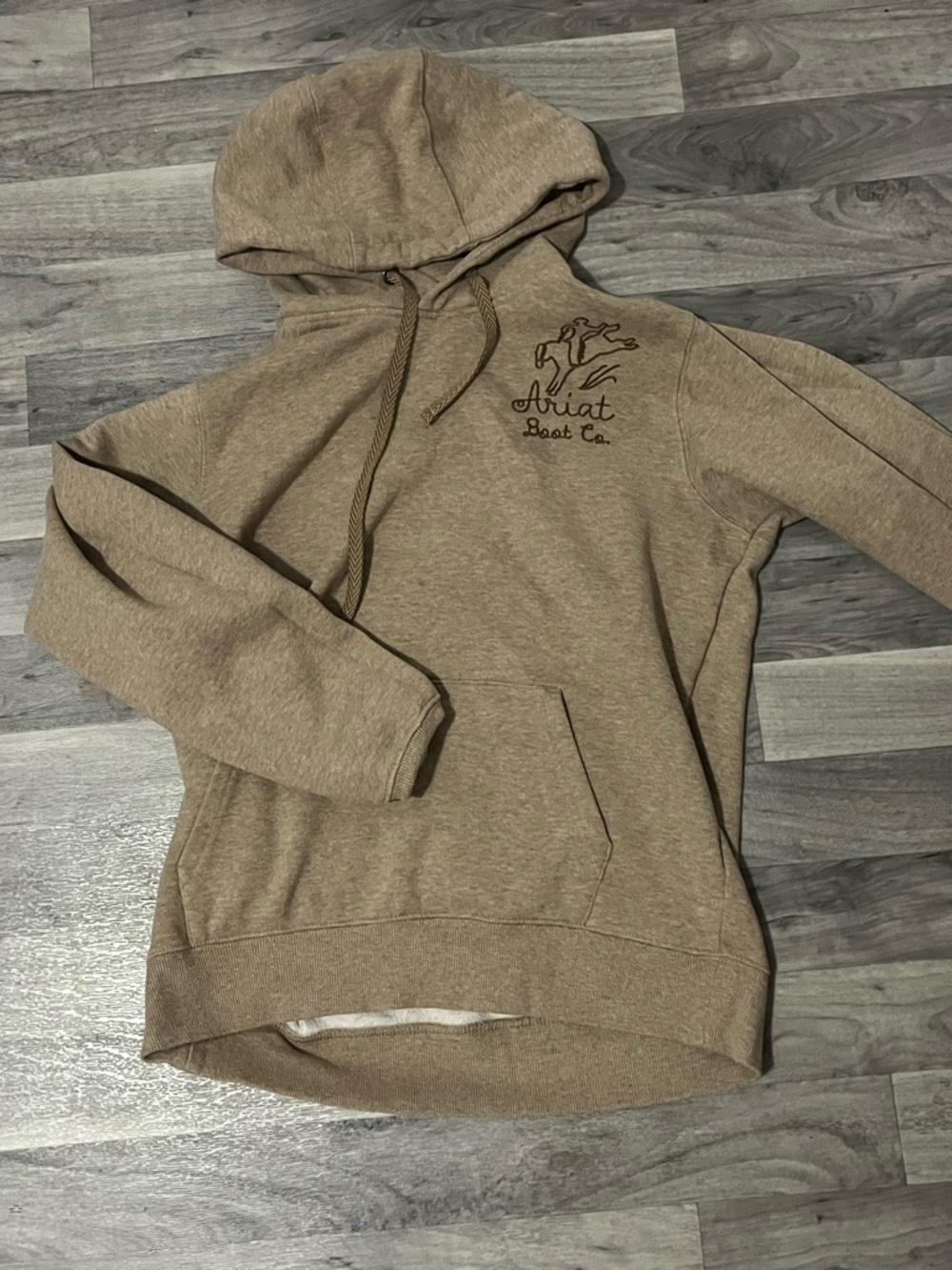 Ariat Pullover Hoodie in Taupe Brown